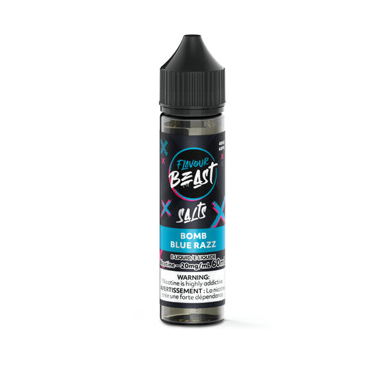 FLAVOUR BEAST SALT 60ML  </BR> BOMB BLUE RAZZ