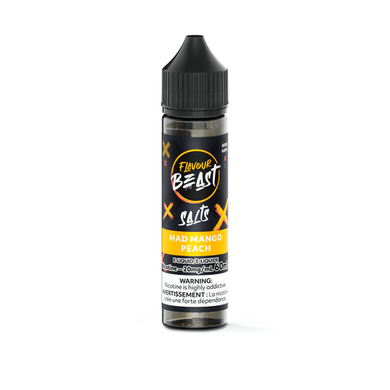 FLAVOUR BEAST SALT 60ML  </BR> MAD MANGO PEACH