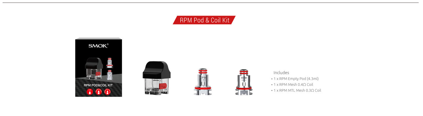 SMOK</BR> RPM POD & COIL KIT
